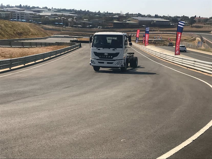 Customers experienced Eicher trucks on Kyalami test track
