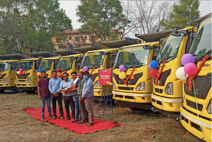 We are delighted to deliver 10 Pro 2110XPT tippers to M/S Lincoln Infra Pvt. Ltd. to be used for infrastructure development in Assam